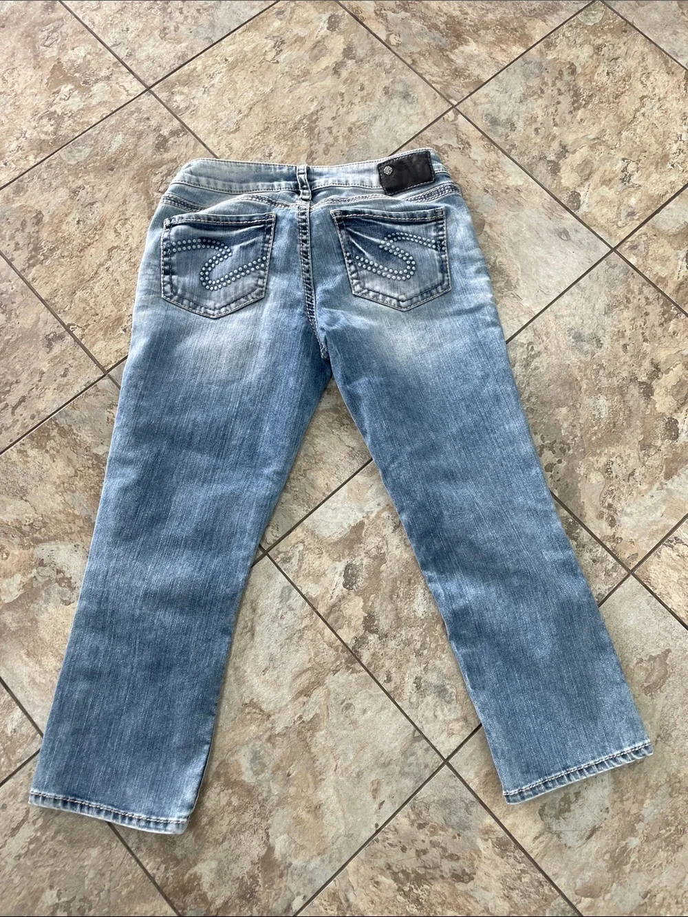 Silver Aiko Capri Jeans